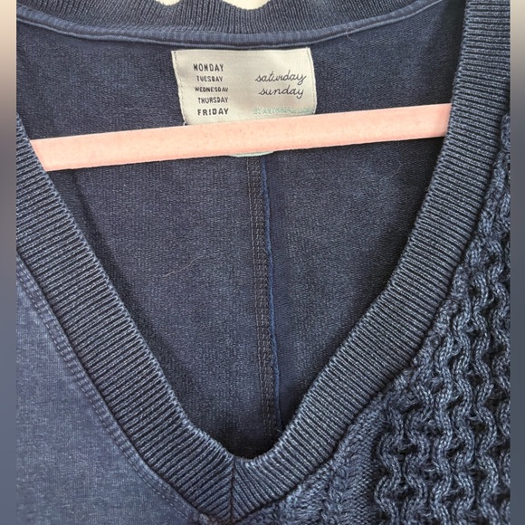 Anthropologie Saturday Sunday Blue Arcana Pullover Sweatshirt small - Picture 4 of 8